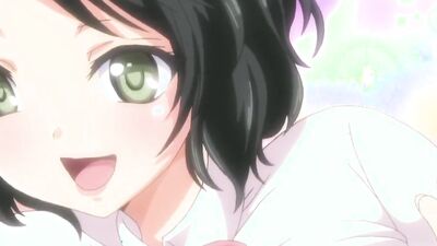 Watch this busty anime babe ride hard and bounce her massive tits in public