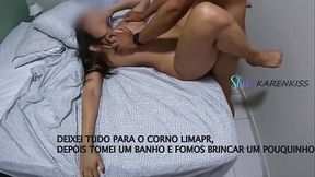 DOTADO COMEU MINHA BUCETA E GOZOU DENTRO QUANDO A CAMINHA ESTOUROU - KARENKISS