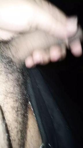Stroking 8in cock