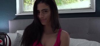 My Latina stepdaughter Jasmine Vega moans while I