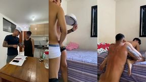 ele pagou o servico de manutencao do apartamento dando o cuzinho