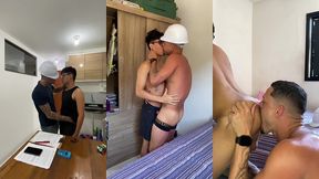 ele pagou o servico de manutencao do apartamento dando o cuzinho