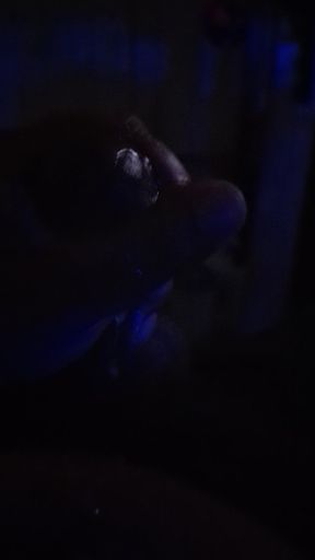 Bbc jerking dick and shooting big cumshot on his stomach and mouth