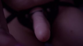 naughty wench pegging her husband s and gets cum.