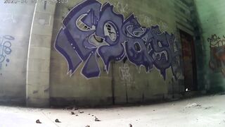 pulled over to plowed inside abandoned factory