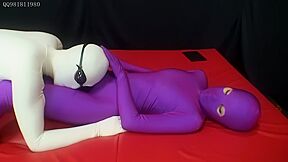 Miraidouga - Zentai Chioff Meeting Two Players Play For