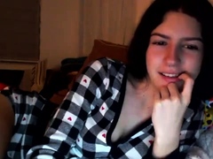 Shy brunette homemade amateur webcam teen