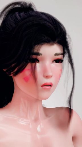D.va Gangbang Photoshoot - DP & Creampie - 3D Overwatch Animation