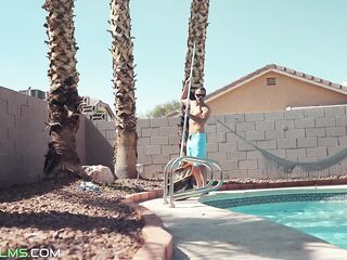 Large Tit Bikini Hotties Banging The Pool Man