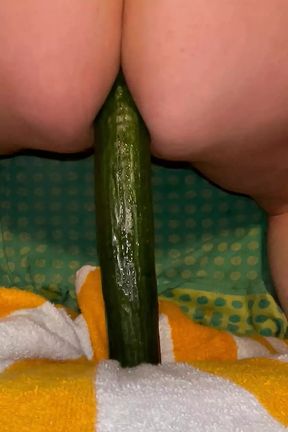 Cucumber in the ass Sunday