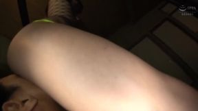 Asian Toy Play: Shaved Pussy Strapped and Strained