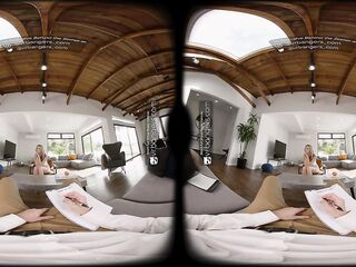 VR Bangers Slutty Nympho Anya Olsen Banged On A Table At A Sexologist In VR Porn