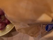 Pov sandwich preperation. I offer you the sandwich and eat it in front of you.