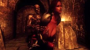 Beautiful Dickgirl Gives Herself To A Monster In The Castle, Skyrim Porn Cartoon