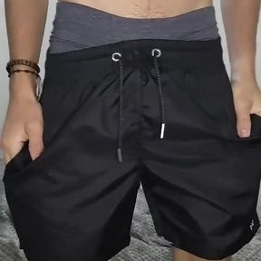 The great package of this skinny Latino, his rich cock is incredible