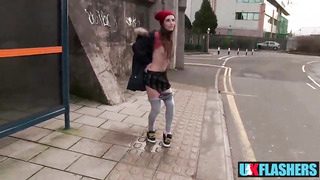 Anyone Else Wanna Witness Some Milk cans? Tina Blade Showing Everyone at UK-Flashers