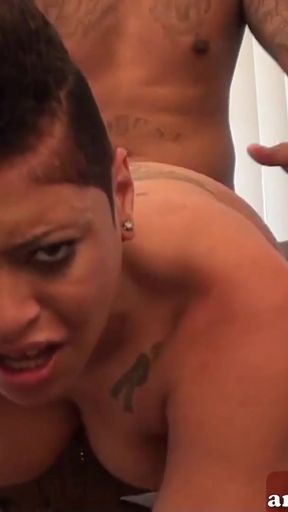 Captivating moment from "British amateur punk squirting mom fucked, homemade"