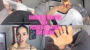 Giantess Latina Girlfriend: from ex-boyfriend to tiny slave