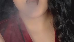 Late Night Smoking in Pajamas