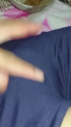 Stunning moment from &quot;! He dares to touch my pussy! I couldn&#039;t stand to see my cameltoe in gym shorts&quot;