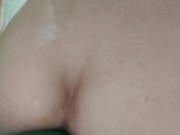 Nympho Transgirl Cums in her own Ass and Cums a second Time!!!