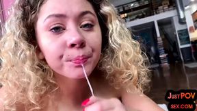21yo POV amateur gal with petite body fucked in tight pussy