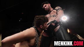 Sexy Chris Damned edges & denies Carter Collins before cross fucking