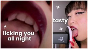 Hot Vampire Devours You w Ear Licking &amp; Lens Licking -ASMR