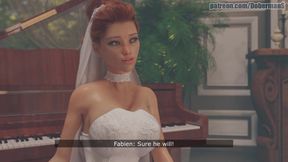 Beautiful bride cheats on her wedding day with a huge black cock