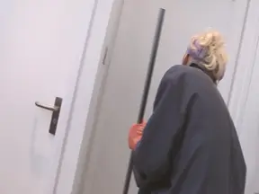 Better in the Bath Scene-3_blonde Cleaning Girl Enjoys Fucking in the Bathroom While She Works