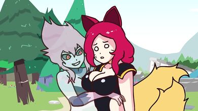 AHRI AND EVE LESBIAN SEX