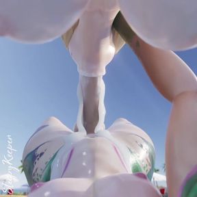 LoL Futa Neeko Facefucking Ahri (Excessive Fluids)