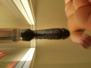 Guy fucking bam dildo