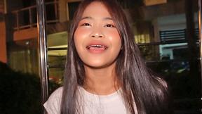 ”Adorable Thai teen amateur picked up by two horny white guys”