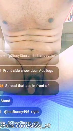 Micro Penis Sissy Show Her Sexy Move in the Webcam