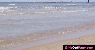 Busty hairy lesbian Luci licked and fingered