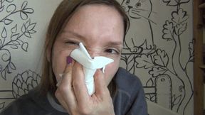 M Lots of snot coming out of my nose 2SF