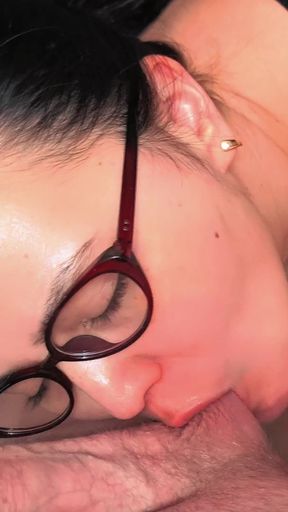 Full Vip Scene with Miss Rush in Stylish Glasses Makes the Best