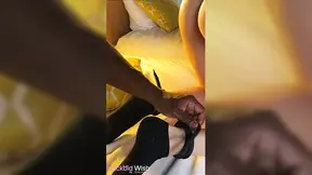 Curvy Camille Shibari tied up in a bikini