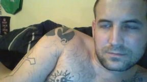 Hairy Chubby Tattoed Hairy Cowboy Cumshot Show