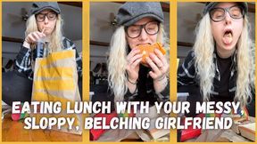 Eating Lunch with your Messy, Sloppy, Belching Girlfriend - Dessa Cado - Chewing Food - Burping - Mukbang