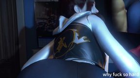 3D Horny Slut Sports Girl with Sexy Lingerie Got Fucked so Hard