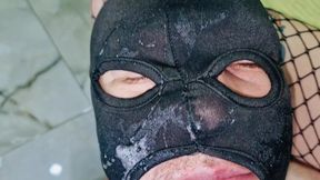 The slave must be trained for deep throating. Dominatrix Nika spits on the slave's face, slaps his cheeks, and thrusts a dildo