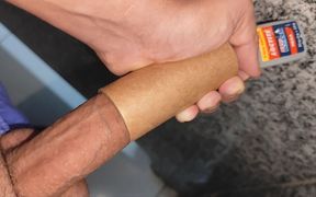 Big Straight Cock Stuck Fucks Full of Glue.