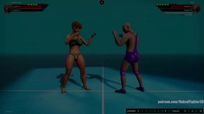 Karen Krash VS Nick (Naked Fighter 3D)