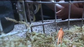 giantess - Teenie in Cage Watching as Giantess MXDominion Receives  Foot Massage from her Giant slave, female domination, shrinking fetish, giantess special effects  1080 smaller