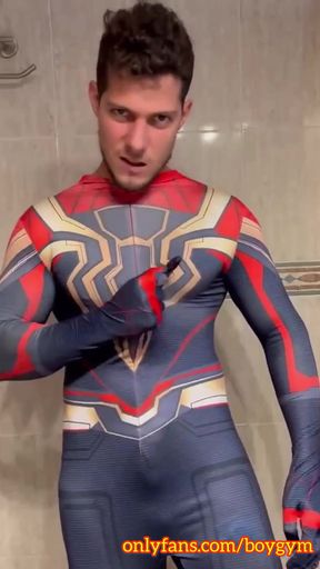 My Spiderman Cock Cums Transition
