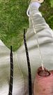 Walking in a public park and took my uncut cock out and pissed on the way. Foaming piss puddle.