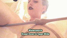 Watersports Kneel Down Toilet Slave Take My Golden Nectar Pissing POV