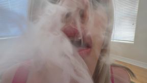 I gave Gracey Snow the ultimate quit vaping session big dick fingering standing doggy cumshot